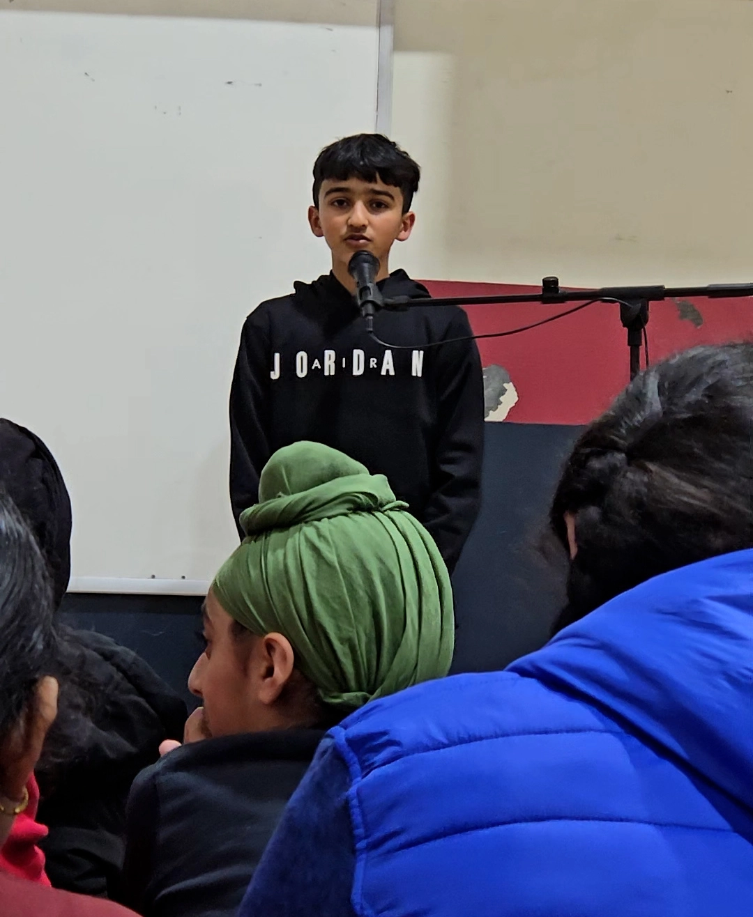 Athlete sharing field hockey journey story