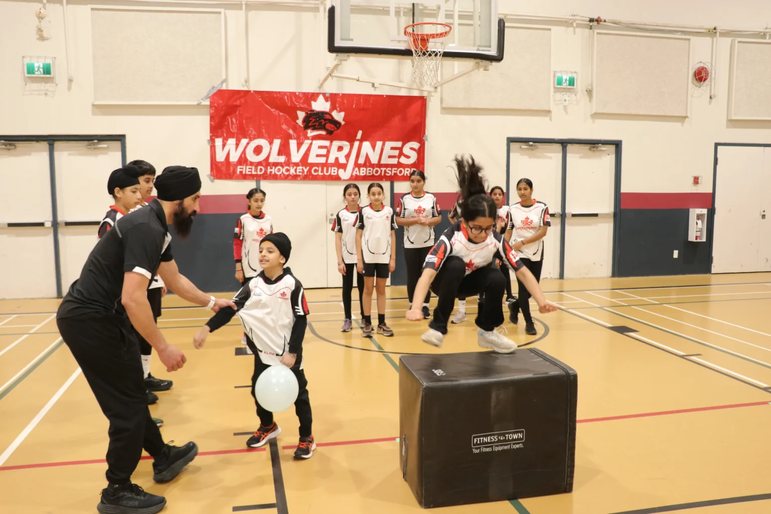 Winter tournament match in progress