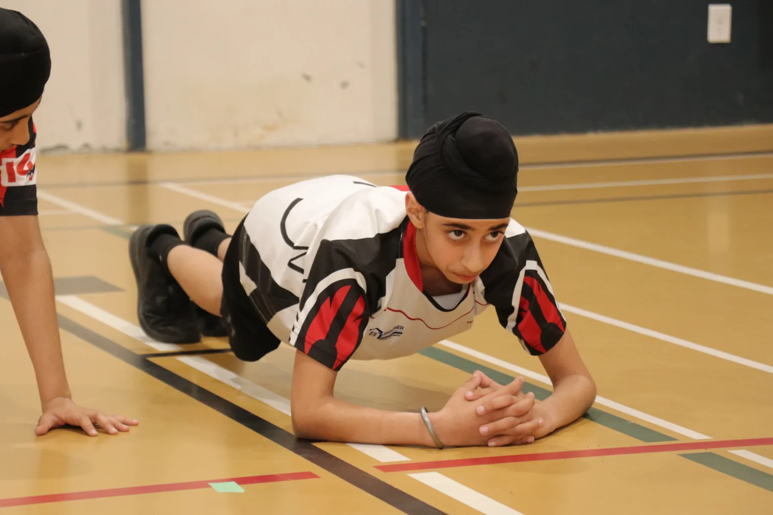 Strength and conditioning workout indoors